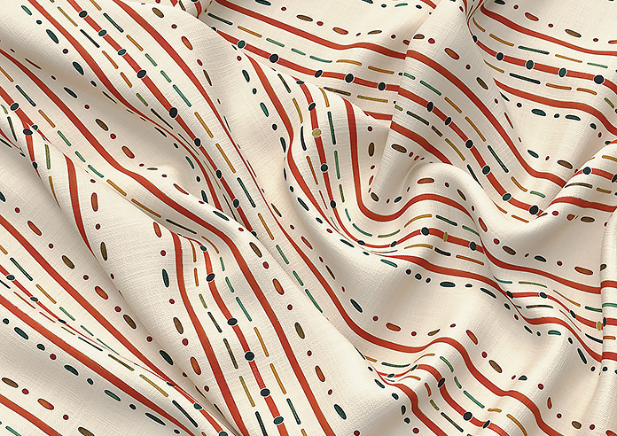 May Day, Stripe Spice - Twist&Fit Roman Blind - Image 4